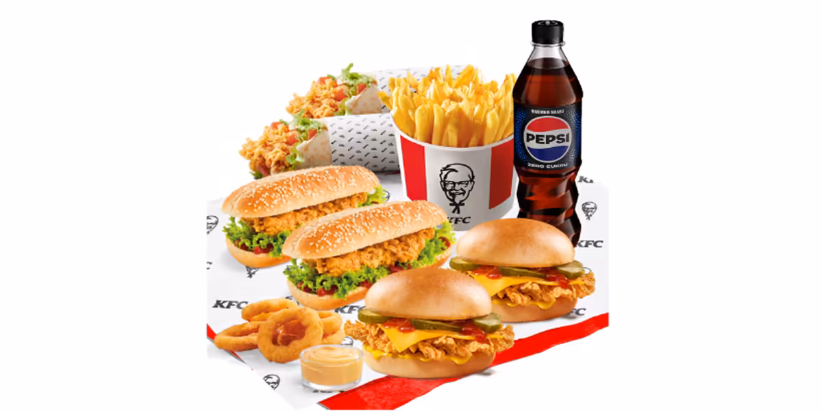 KFC: 65 zł 2x Cheeseburger, 2x Longer, 2x iTwist i więcej
