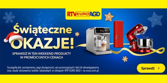 RTV EURO AGD:  Świąteczne okazje w RTV Euro AGD! 05.12.2025
