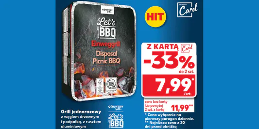 Kaufland: -33% na grill jednorazowy 24.04.2025
