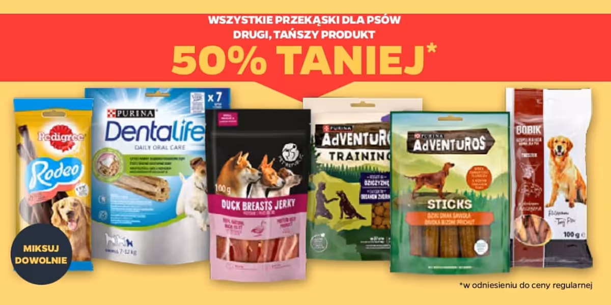 Netto: -50% na wszystkie przekąski dla psów