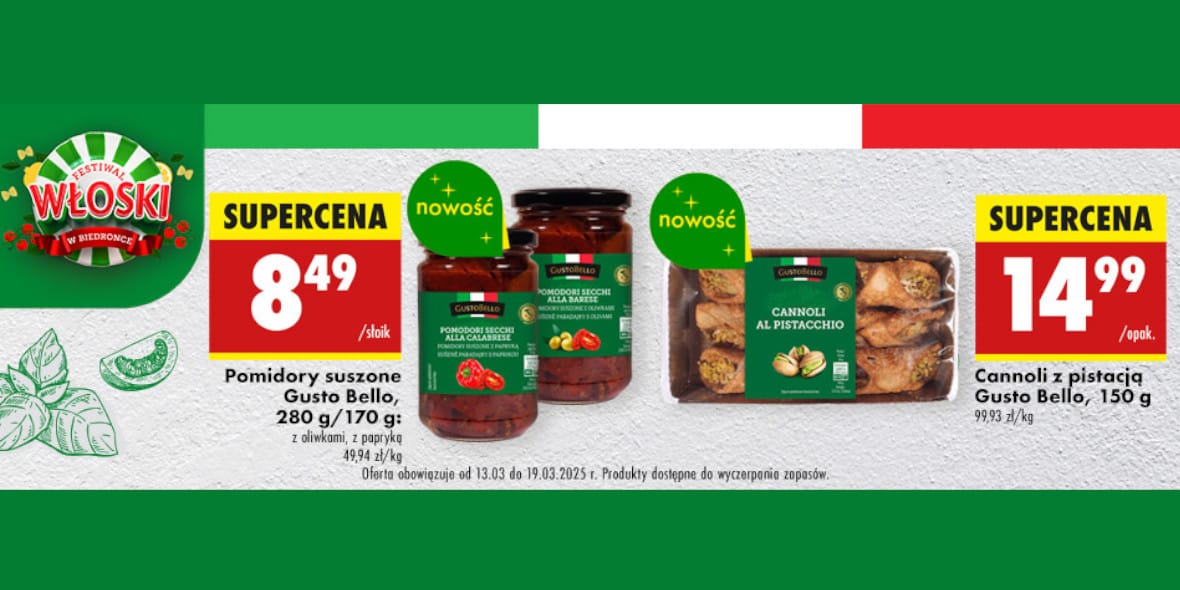 Biedronka: Festiwal kuchni włoskiej!