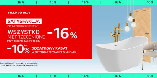 Komfort: Do -16% na zakupy za min. 100 zł 04.06.2025
