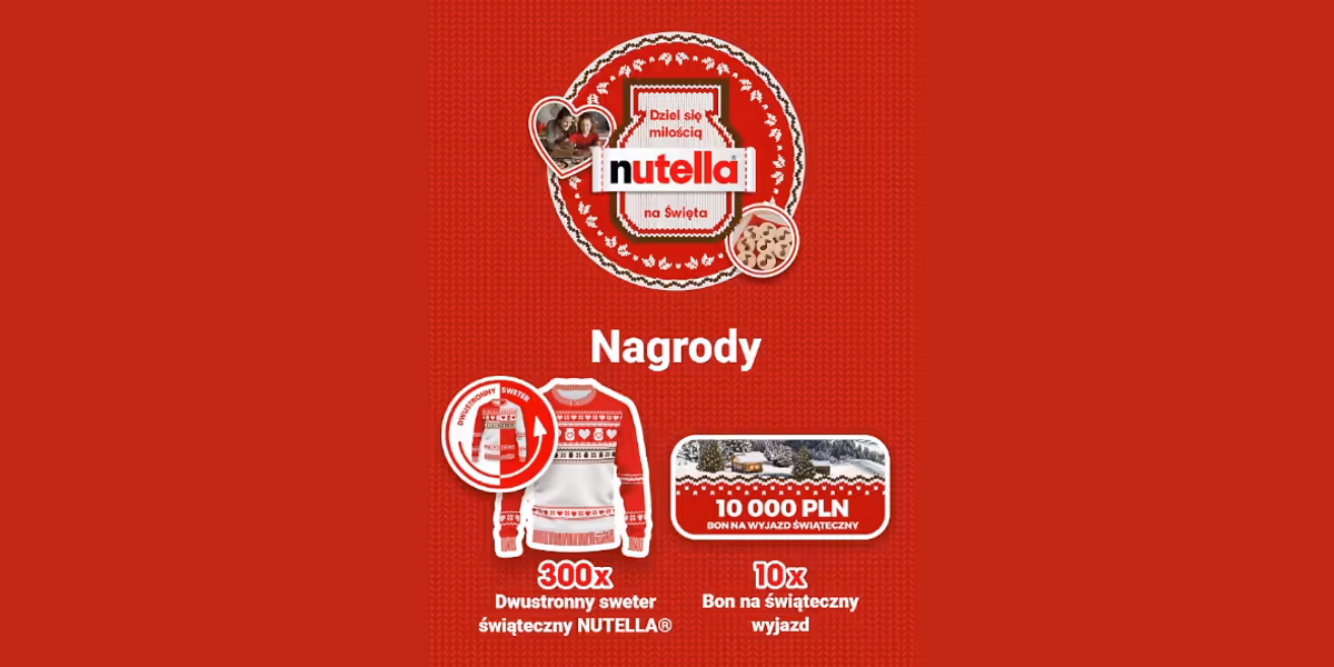 Loterie i Konkursy: Loteria Nutella® dziel się miłością na święta 2025