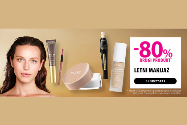 : -80% na letni makijaż - drugi produkt