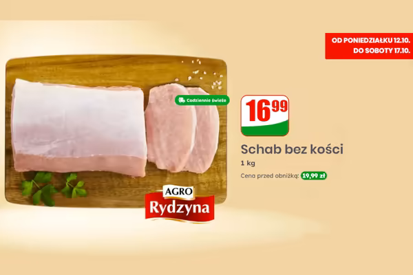 Dino: 16,99 zł/kg za schab bez kości