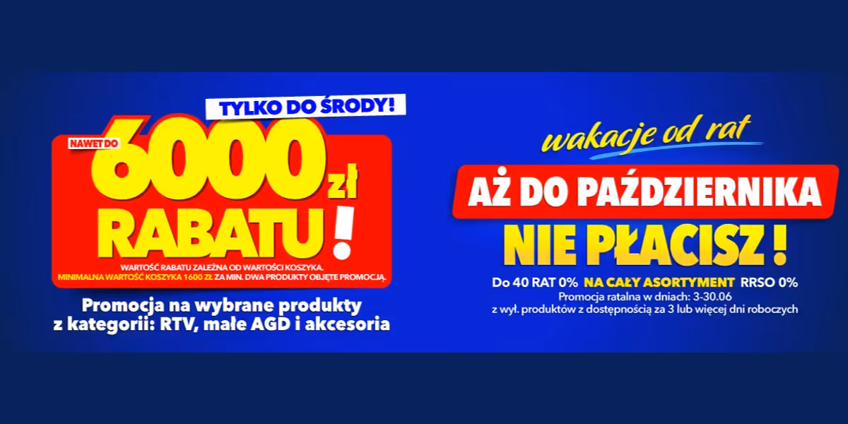 RTV EURO AGD: Do -6000 zł przy zakupie min. dwóch produktów