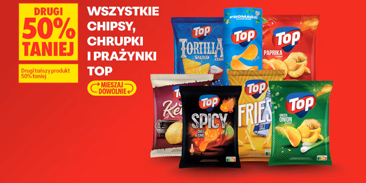Biedronka: -50% na chipsy, chrupki i prażynki TOP