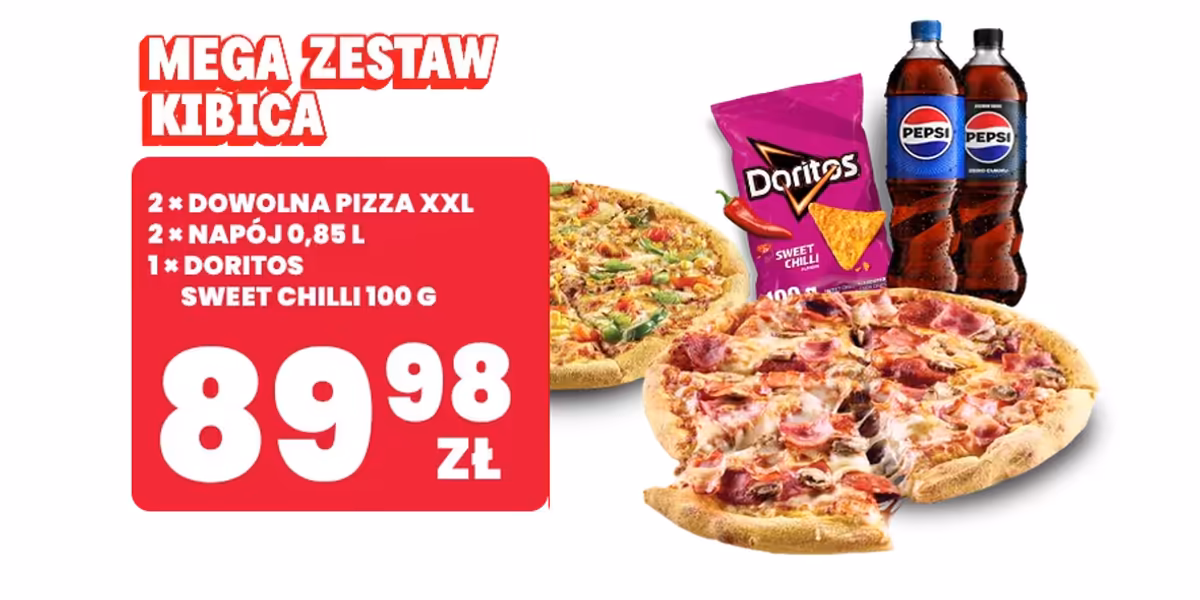 Domino's Pizza: 89,98 zł za Mega Zestaw Kibica