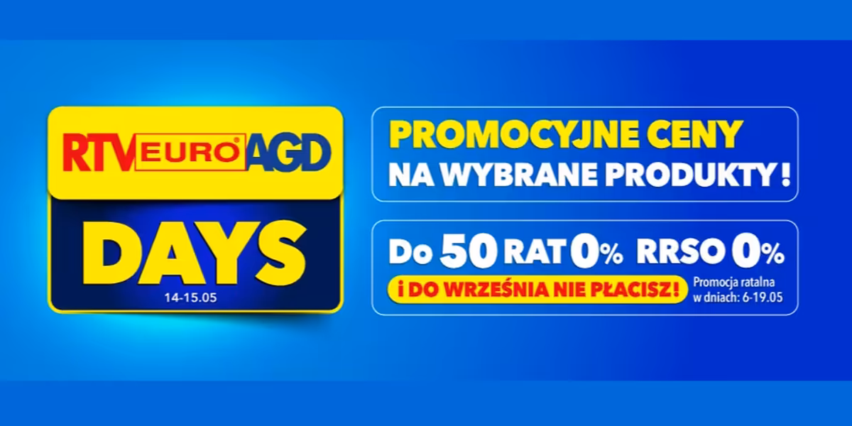 RTV EURO AGD: RTV Euro AGD Days!