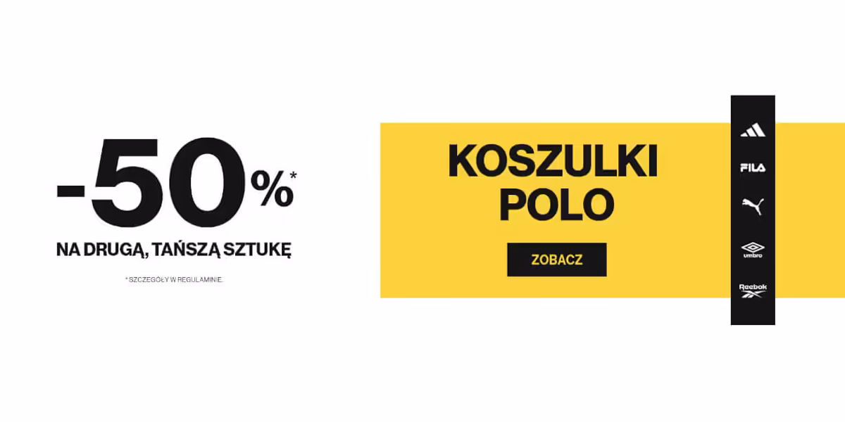 50 style: -50% na koszuli polo - druga tańsza sztuka