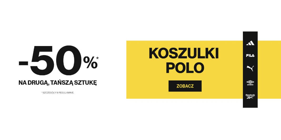 50 style: -50% na koszuli polo - druga tańsza sztuka 06.05.2025