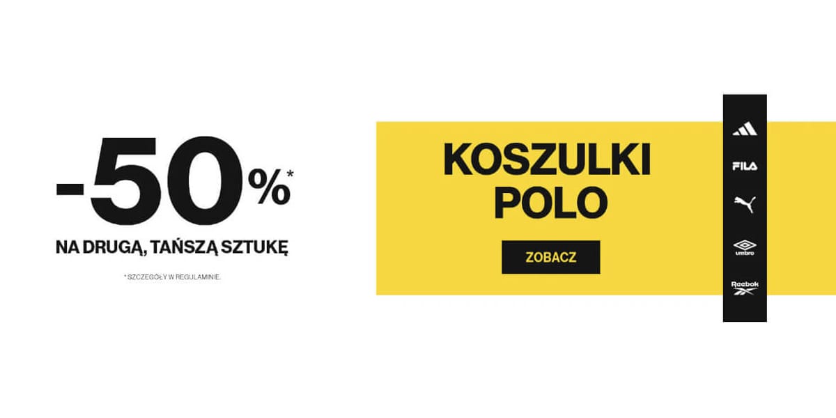 50 style: -50% na koszuli polo - druga tańsza sztuka