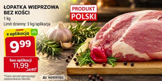 Stokrotka Supermarket: 9,99 zł/kg za łopatkę wieprzową 08.10.2026