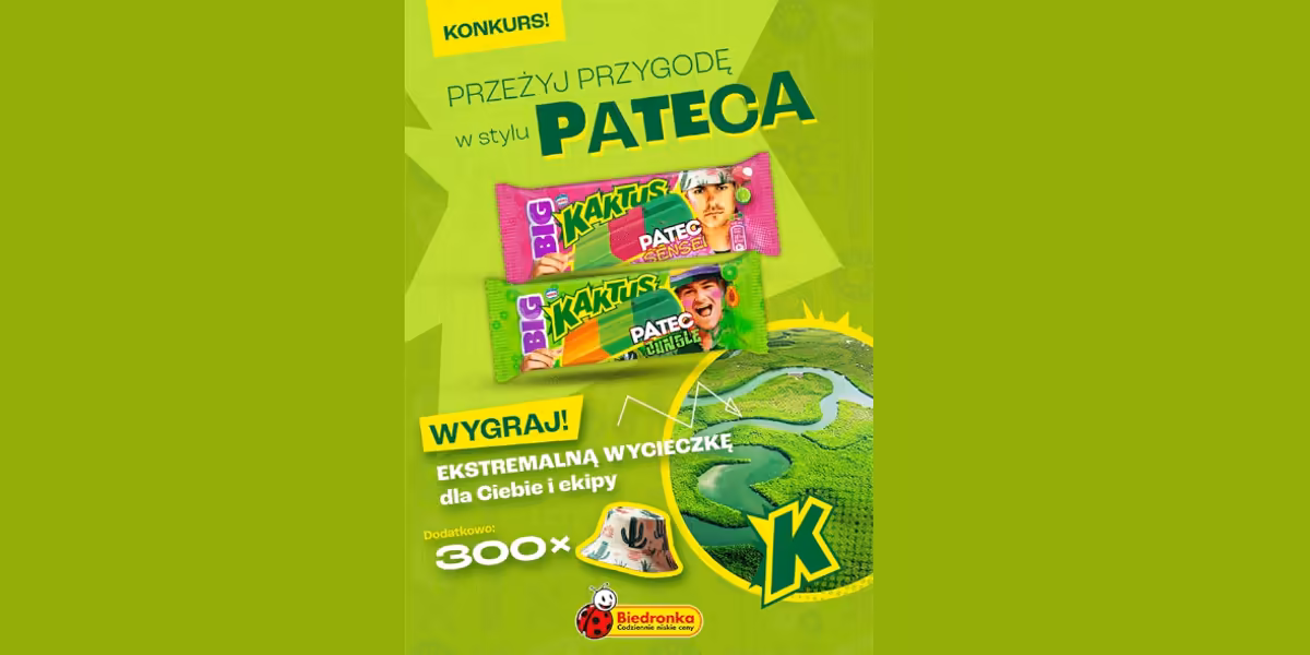 Biedronka: Konkurs Przeżyj przygodę w stylu Pateca