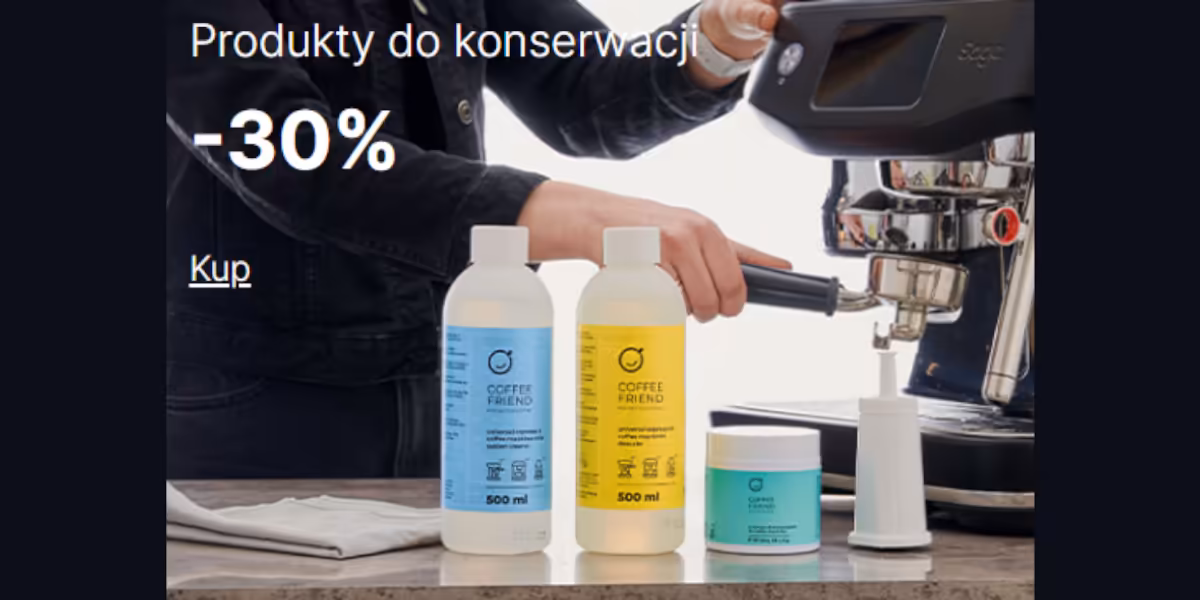 Przyjacielekawy.pl: -30% na produkty do konserwacji Coffee Friend
