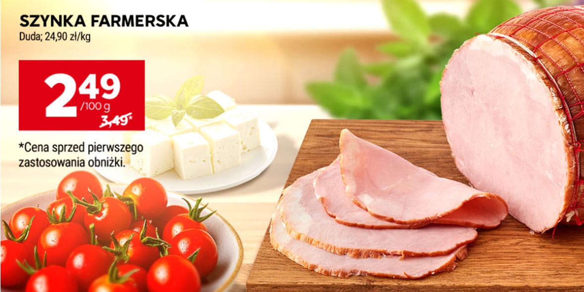 Stokrotka Supermarket: 2,49 zł za Szynkę Farmerską 20.03.2025