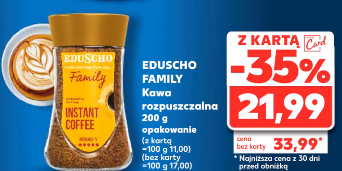 Kaufland: -35% na kawę rozpuszczalną Eduscho Family