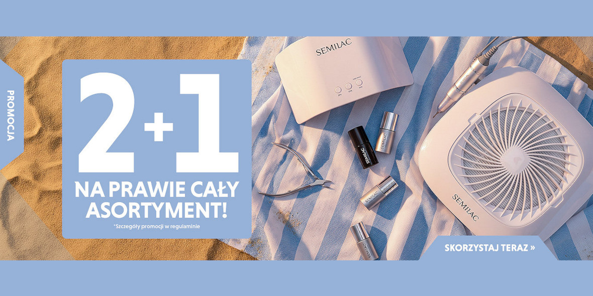 Semilac: 2 + 1 na prawie cały asortyment