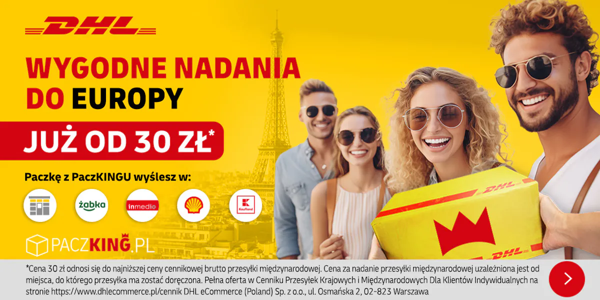 DHL: Od 30 zł za nadanie paczki do Europy