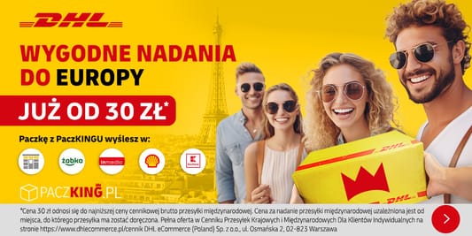 DHL: Od 30 zł za nadanie paczki do Europy 30.04.2025