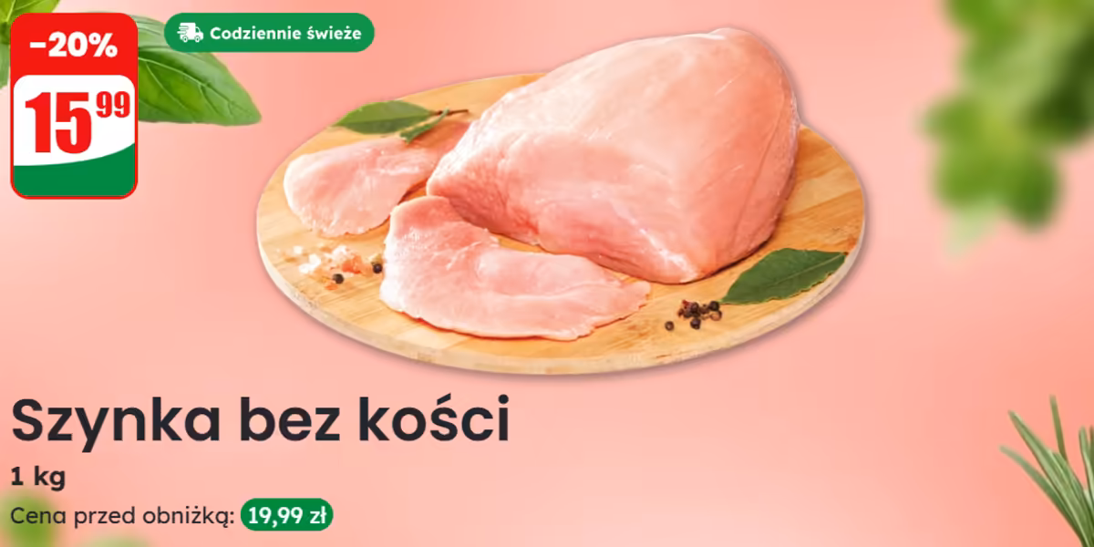 Dino: -20% na za szynkę bez kości