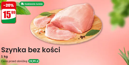 Dino: -20% na za szynkę bez kości 26.05.2025