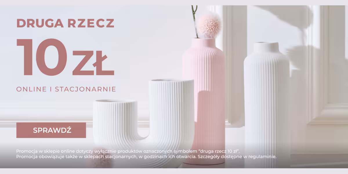 home&you: 10 zł za drugą rzecz w home&you