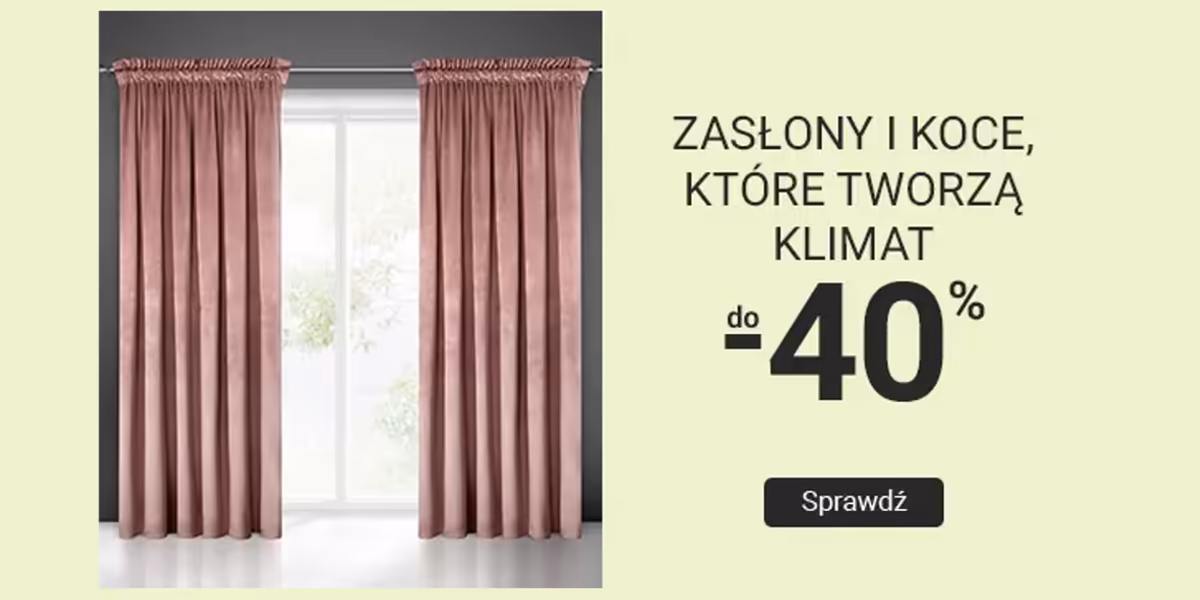 Smyk: Do -40% na zasłony i koce