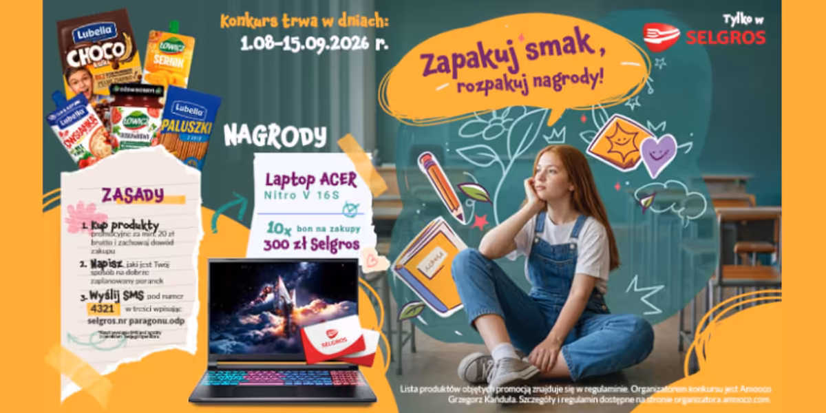 Selgros: Konkurs Zapakuj smak, rozpakuj nagrody