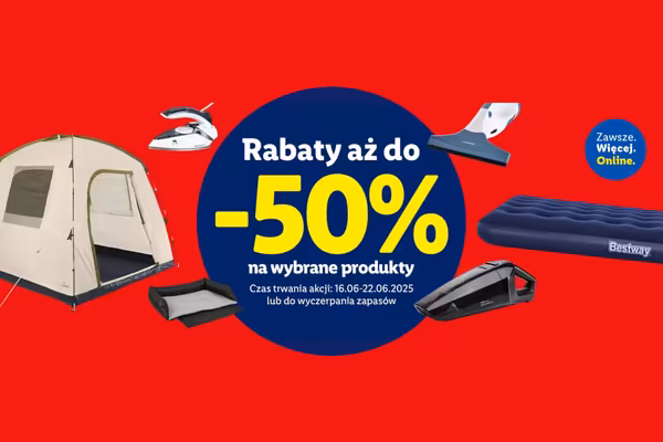 : ONLINE Rabaty do -50% na wybrane produkty