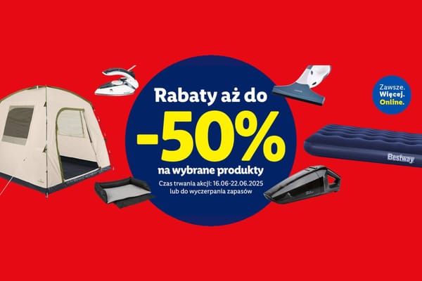: ONLINE Rabaty do -50% na wybrane produkty