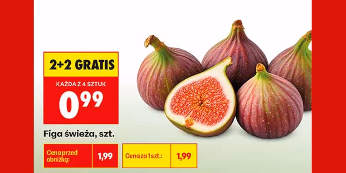 Biedronka: 2+2 GRATIS na figi świeże