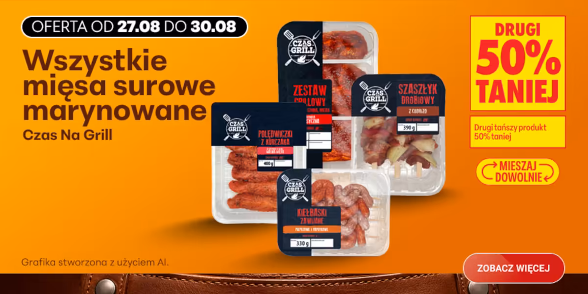 Biedronka: -50% na wszystkie mięsa surowe marynowane