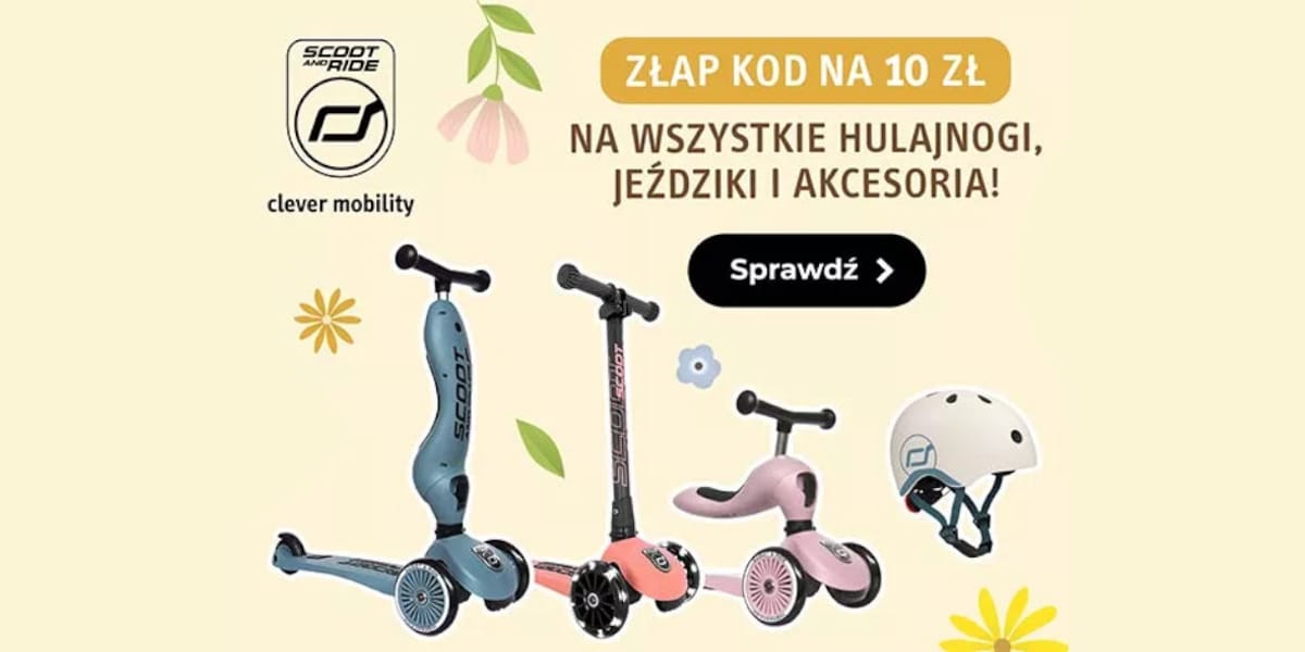 Bee: KOD rabatowy -10% na hulajnogi, jeździki i akcesoria
