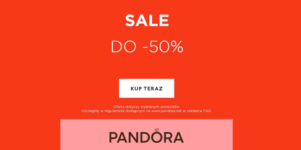 Pandora: Do -50% na Summer SALE w Pandora