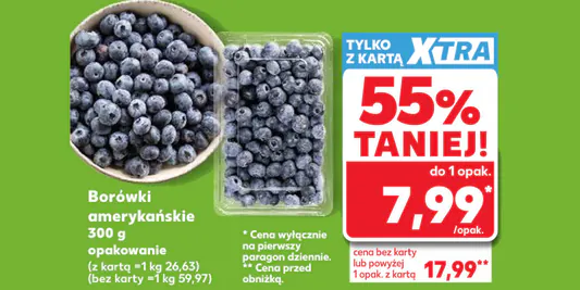 Kaufland: -55% na borówkę amerykańską 03.06.2026