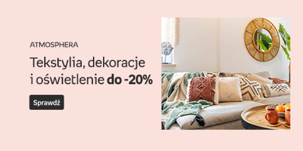 Empik: Do -20% na tekstylia, dekoracje i oświetlenie