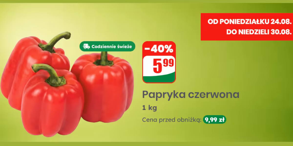 Dino: -40% na paprykę czerwoną