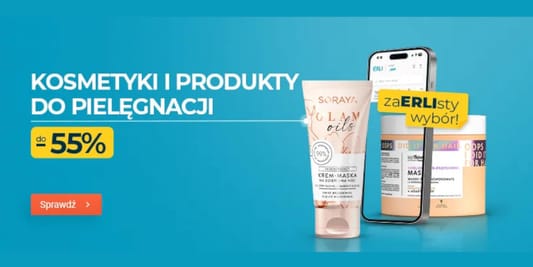 ERLI.pl: Do -55% na kosmetyki i produkty do pielęgnacji 02.06.2025