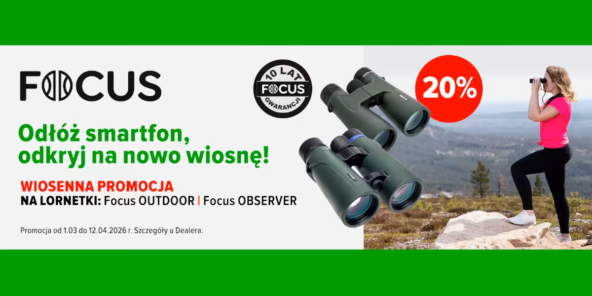 FotoForma: -20% na lornetki Focus Sport