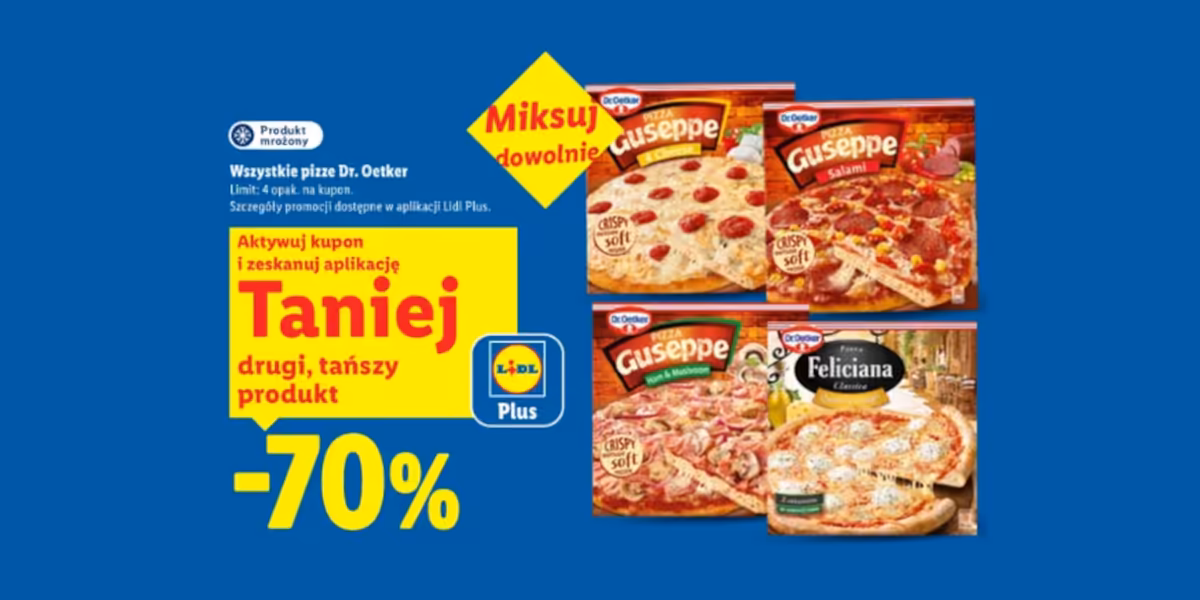 Lidl: KUPON -70% na pizze Dr. Oetker