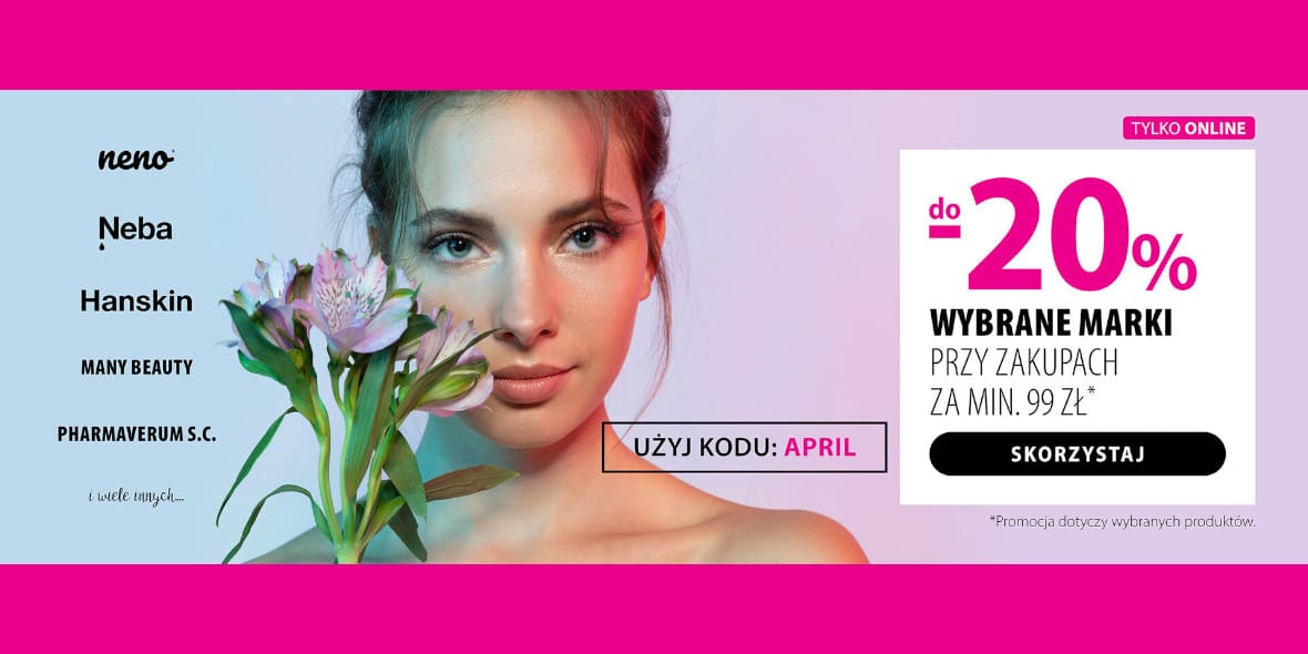 hebe: KOD rabatowy -20% na wybrane marki 28.04.2025