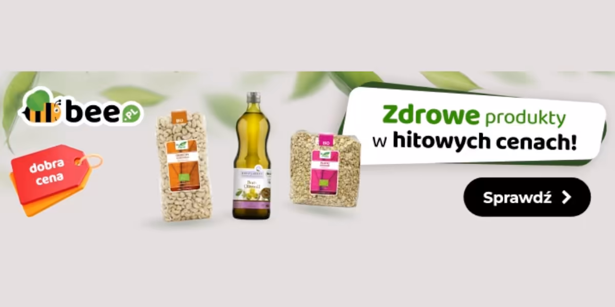Bee: Zdrowe produkty w hitowych cenach na Bee.pl