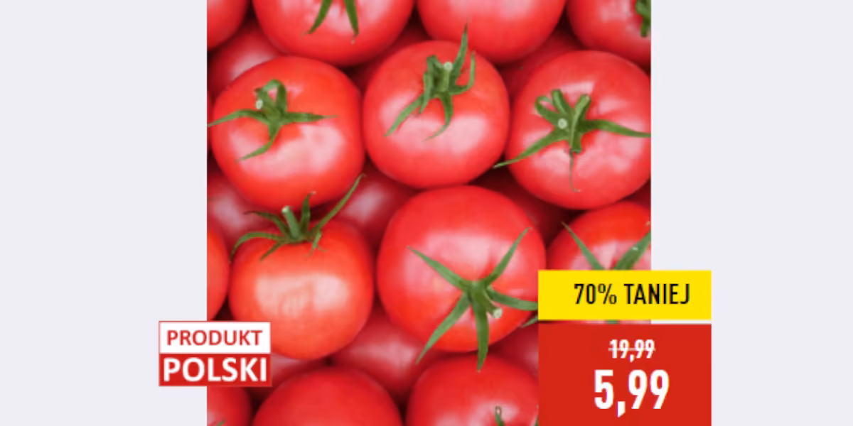 Aldi: -70% na polskie pomidory malinowe