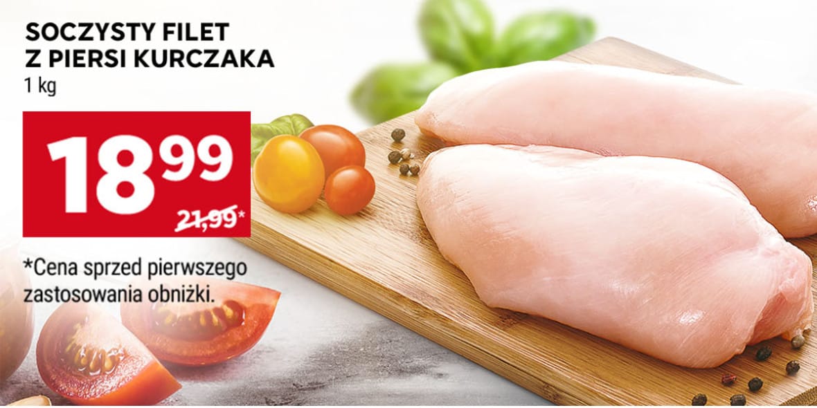 Stokrotka Supermarket: 18,99 zł/kg za filet z piersi kurczaka 20.03.2025
