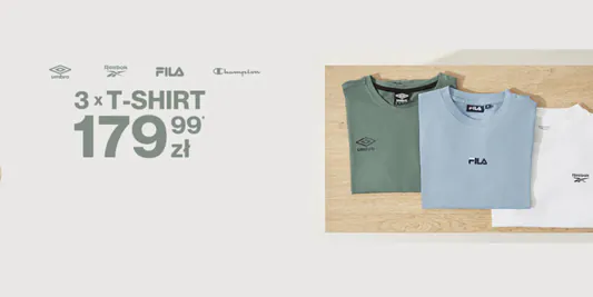 50 style: 179,99 zł za 3 T-shirty 09.06.2025