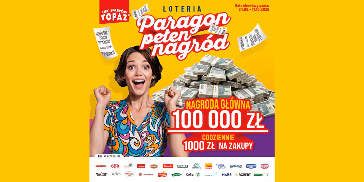 TOPAZ: Loteria Topaz – Paragon pełen nagród