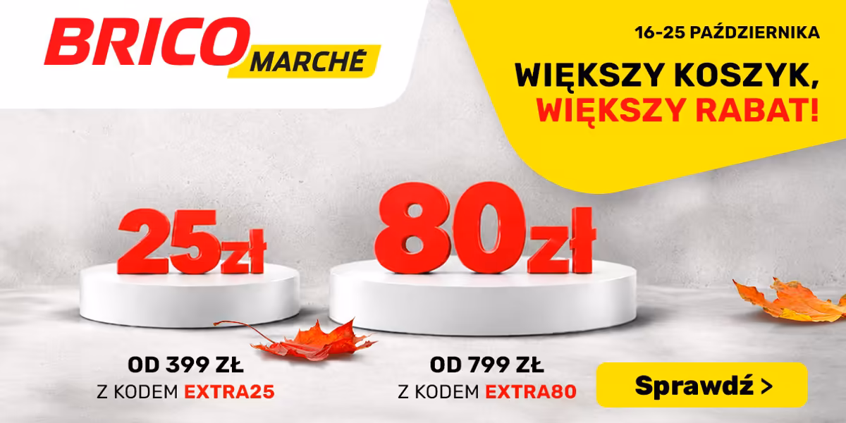 Bricomarche: KOD rabatowy do -80 zł na zakupy