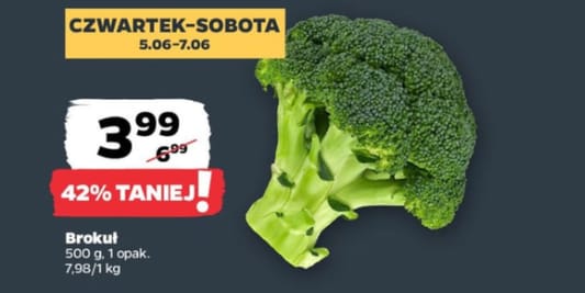 Netto: -42% na brokuł 05.06.2025