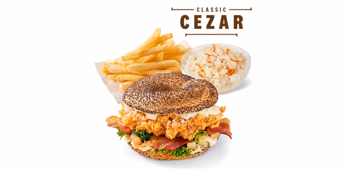 KFC: 35,99 zł za Bajgiel Burger Cezar